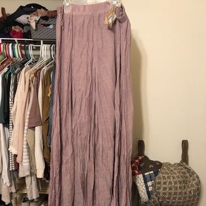 Mauve maxi skirt